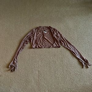 Skims Sienna Open Bust Glove Crop Top, Size 3X NWT